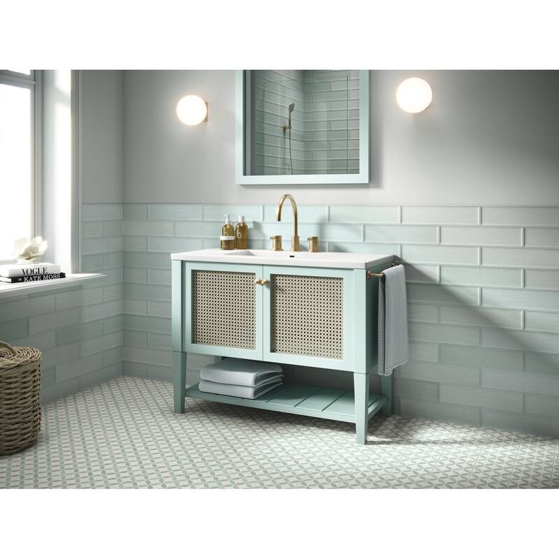 BATCH Perth 6X6 "Guilford" Porcelain Floor and Wall Tile Teal Bed Bath & Beyond 40408248